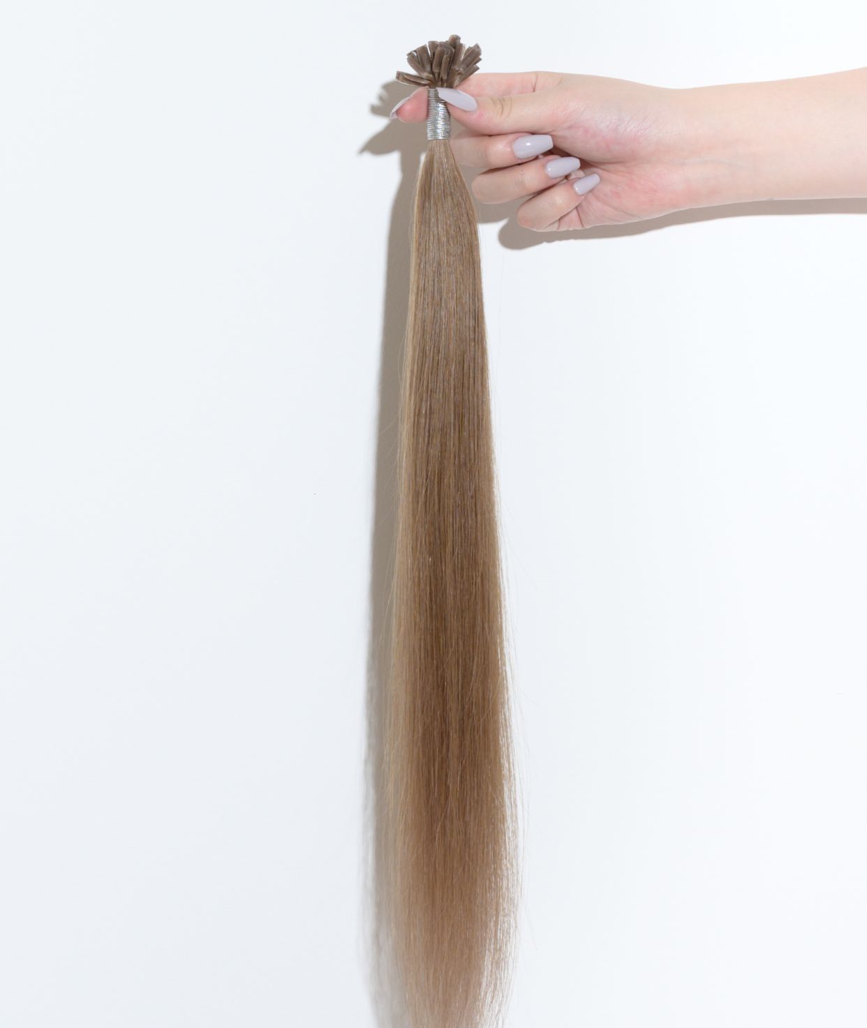#8 Natural Light Brown Pre Bonded U Tip Extensions