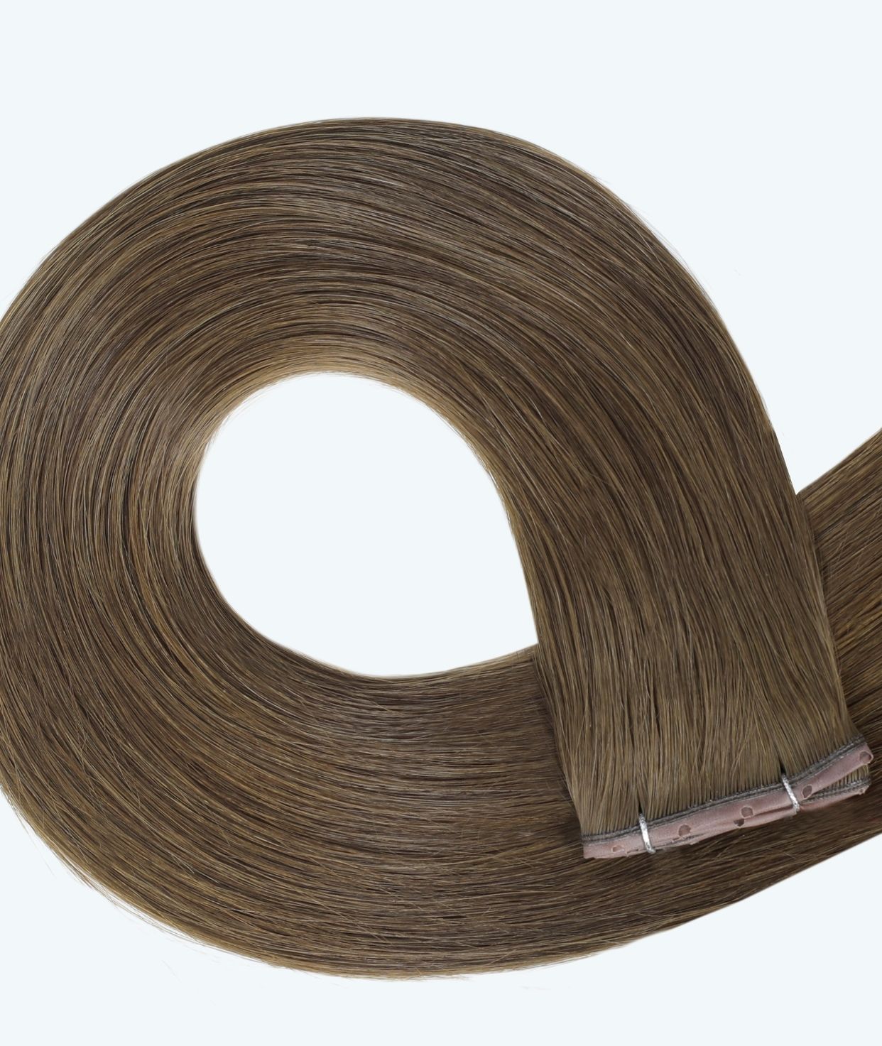 #8 Natural Light Brown Butterfly Genius Weft Extensions