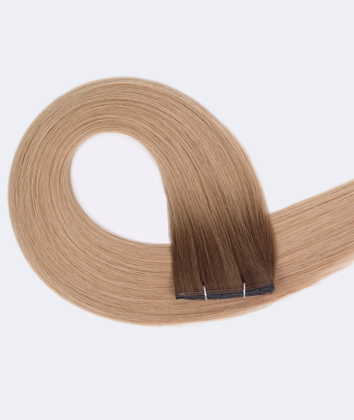 #Rooted Champagne Chestnut Butterfly Genius Weft Extensions(NEW)