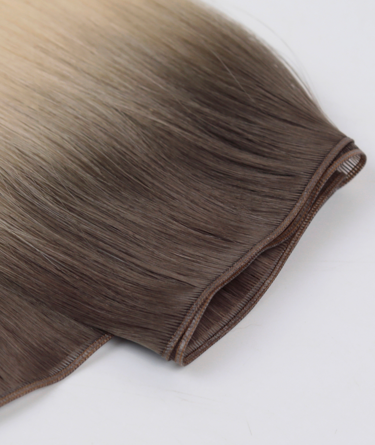 #Arctic Blonde Balayage Genius Weft Extensions