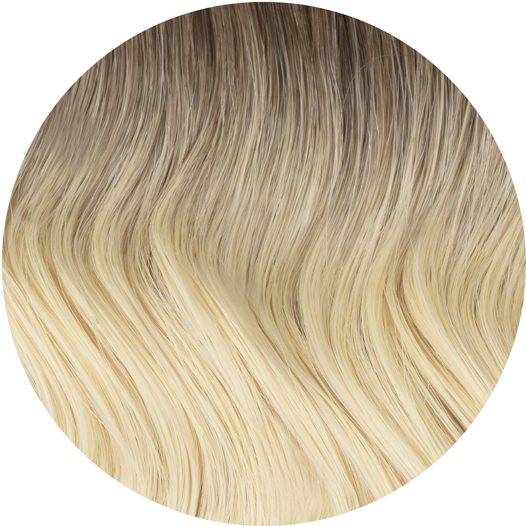 #Arctic Blonde Balayage Invisi Tape Hair Extensions