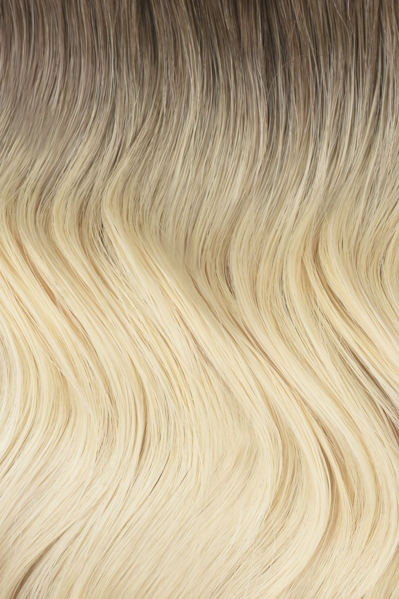 #Arctic Blonde Balayage Machine Weft Extensions