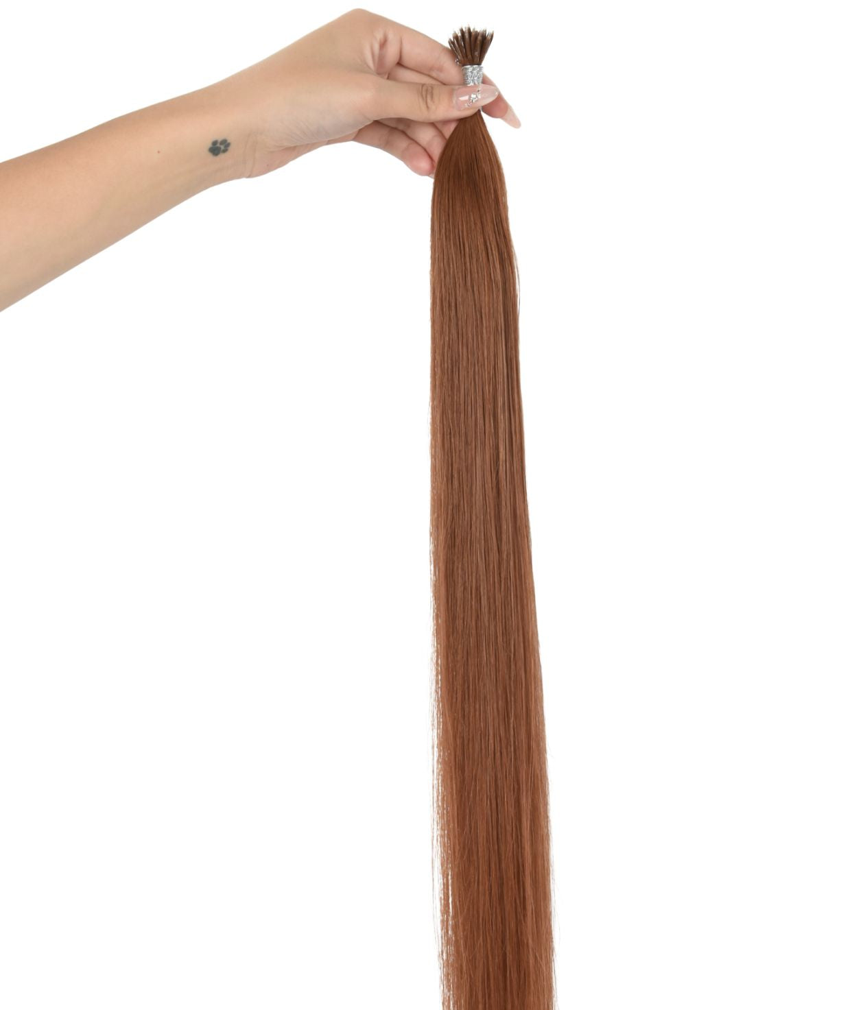 #33 Auburn Nano Tip Hair Extensions