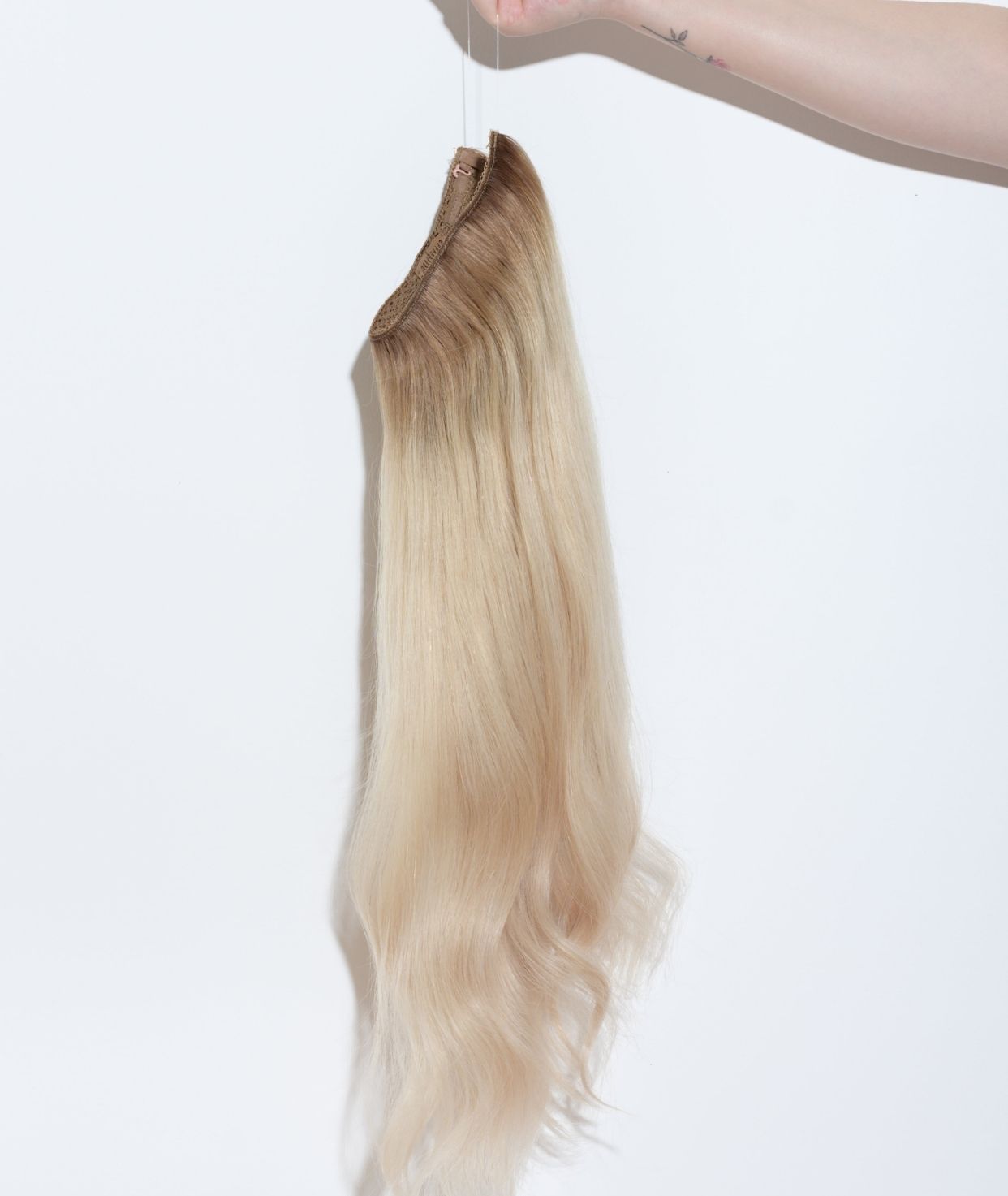 #Beach Blonde Ombre Classic Halo Hair Extensions
