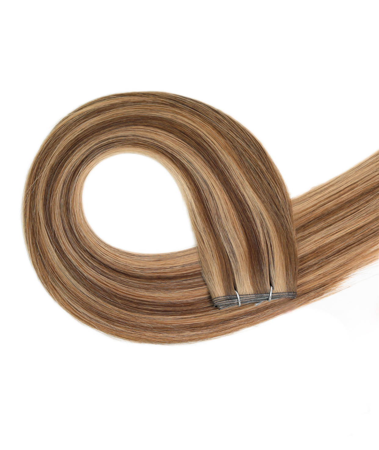 #Chestnut Brown Highlights Genius Weft Extensions