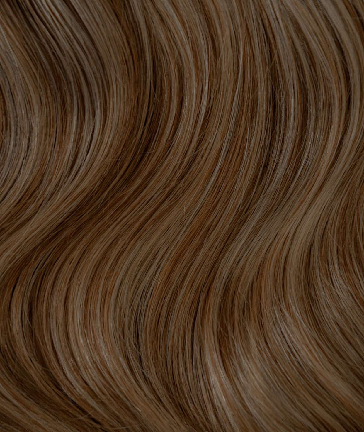 #Chestnut Brown Highlights Nano Tip Hair Extensions