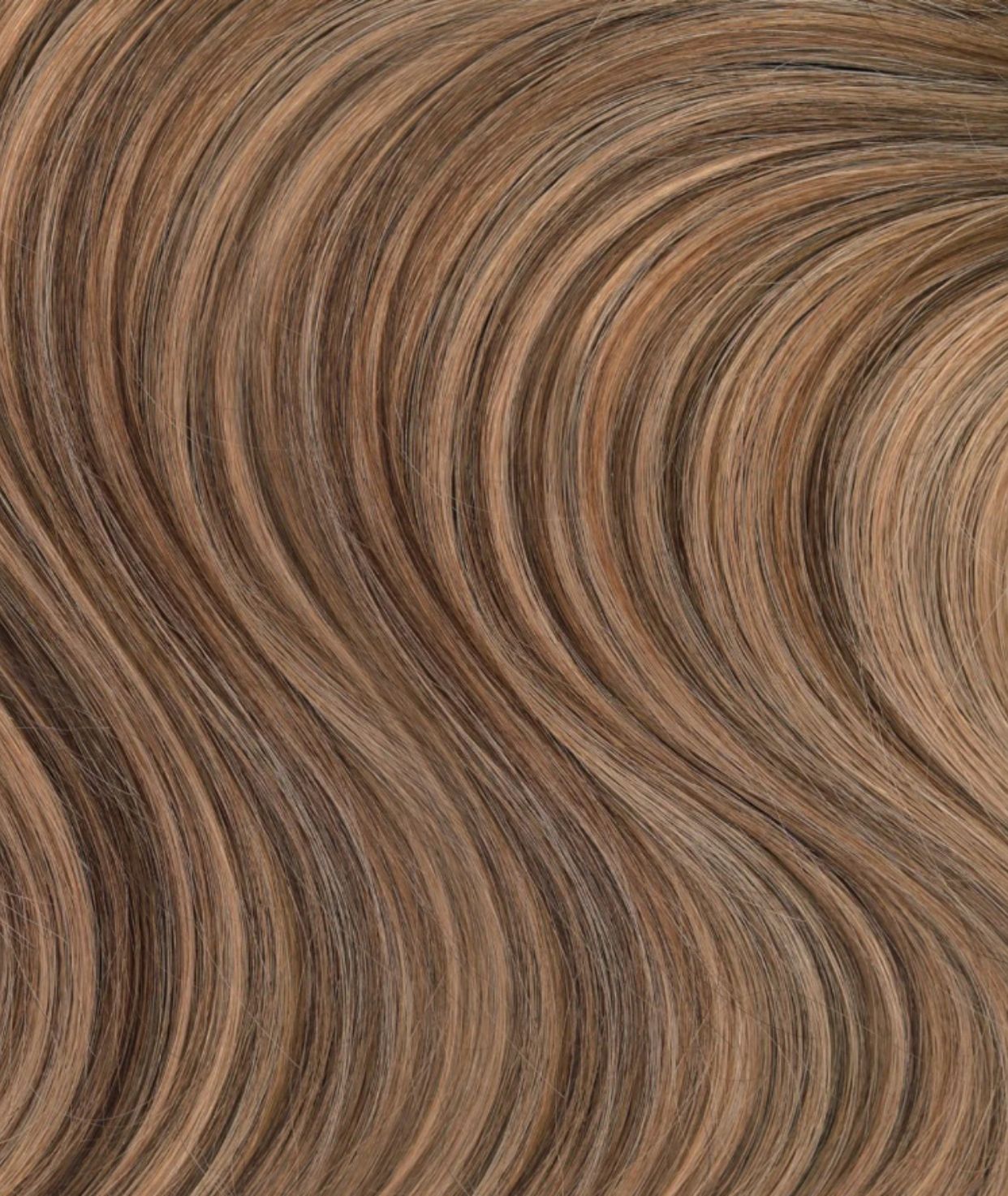 #Chestnut Brown Highlights Invisi Butterfly Weft Hair Extensions