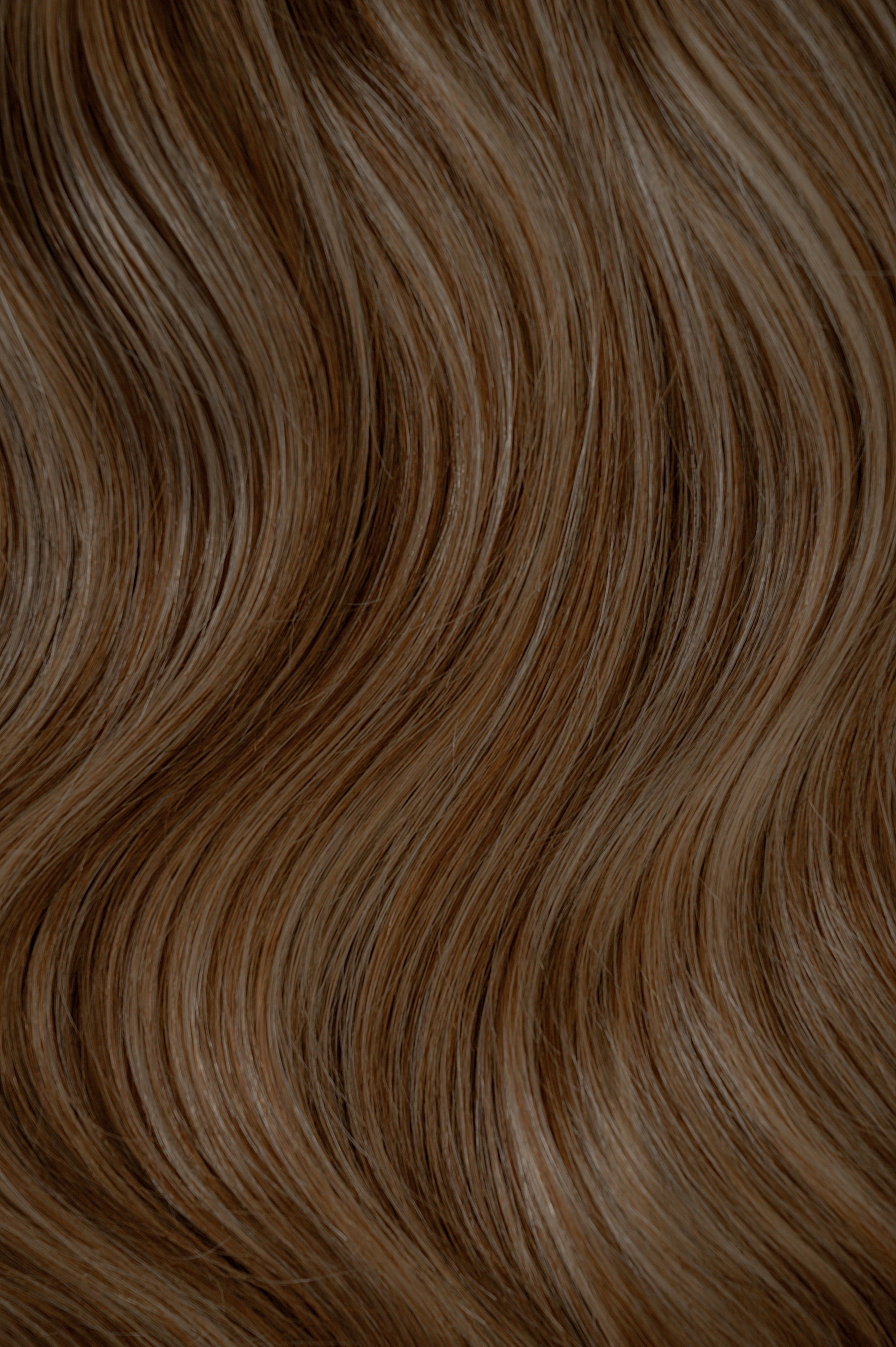 #Chestnut Brown Highlights Micro Bead ITips Extensions