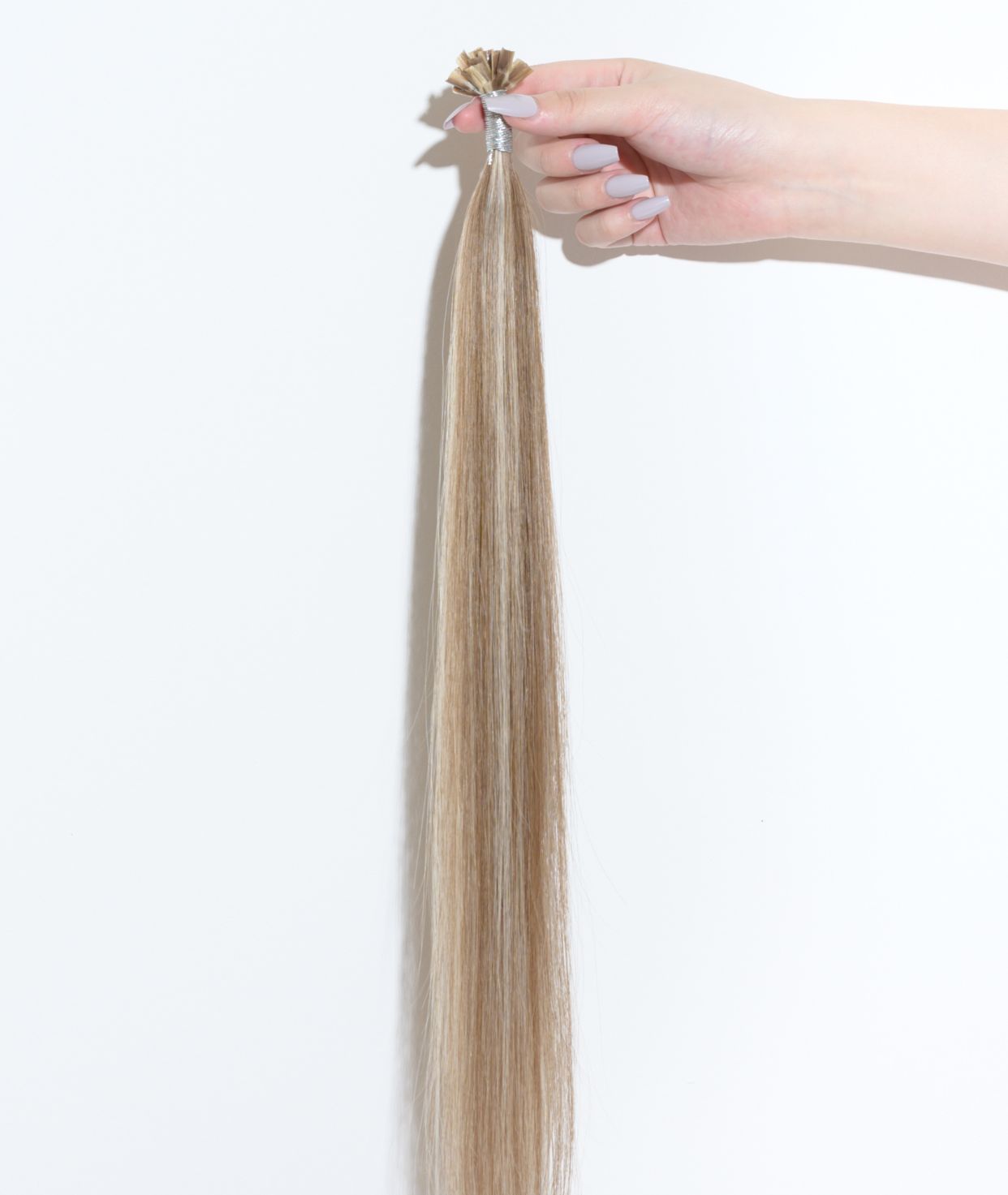 #Chestnut Brown Highlights Pre Bonded U Tip Extensions