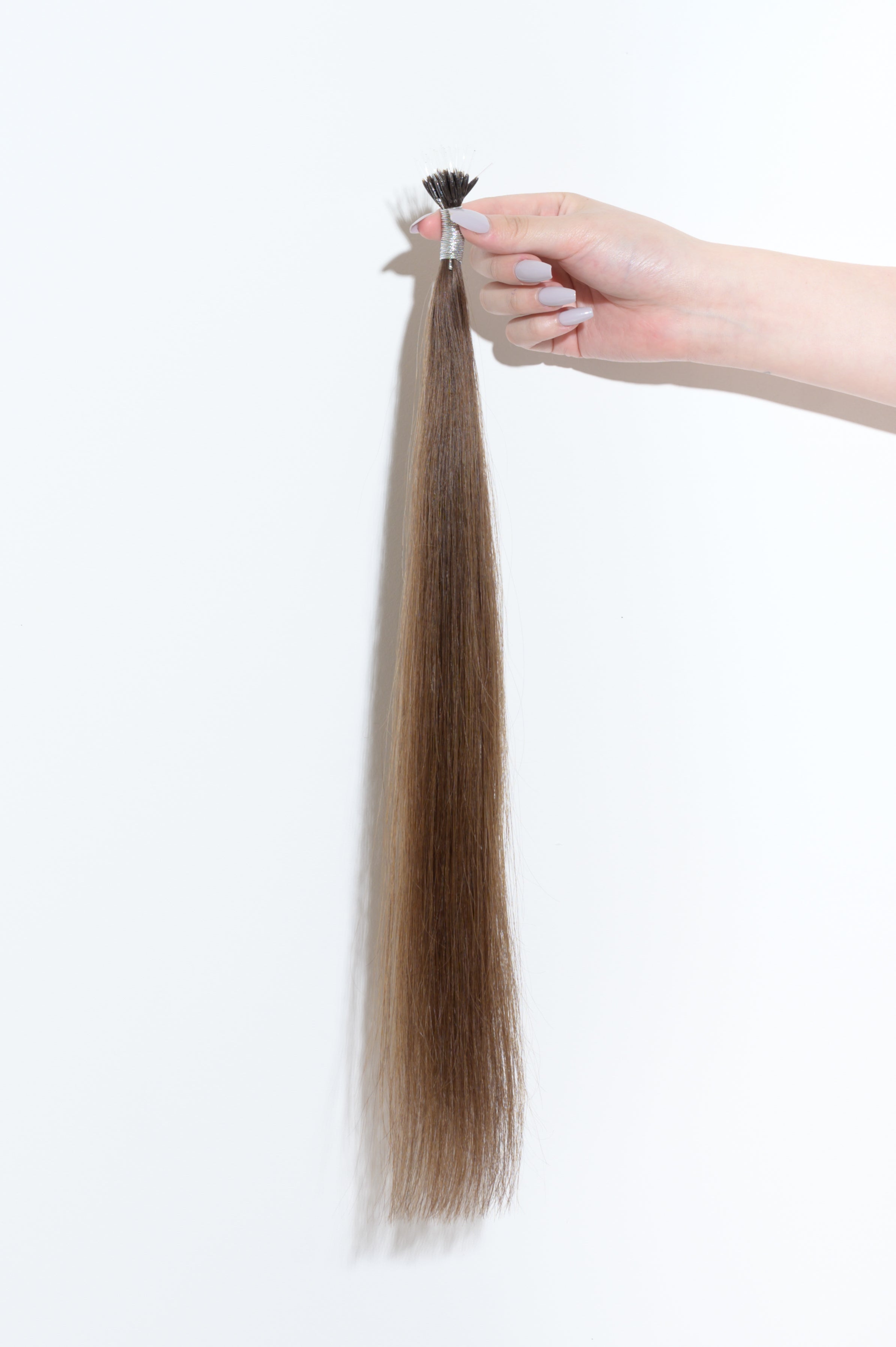 #Chocolate Brown Balayage Nano Tip Hair Extensions