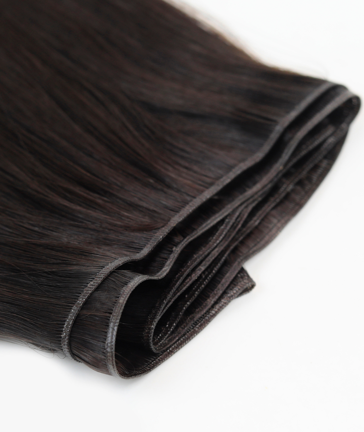 #Dark Brown Balayage Genius Weft Extensions