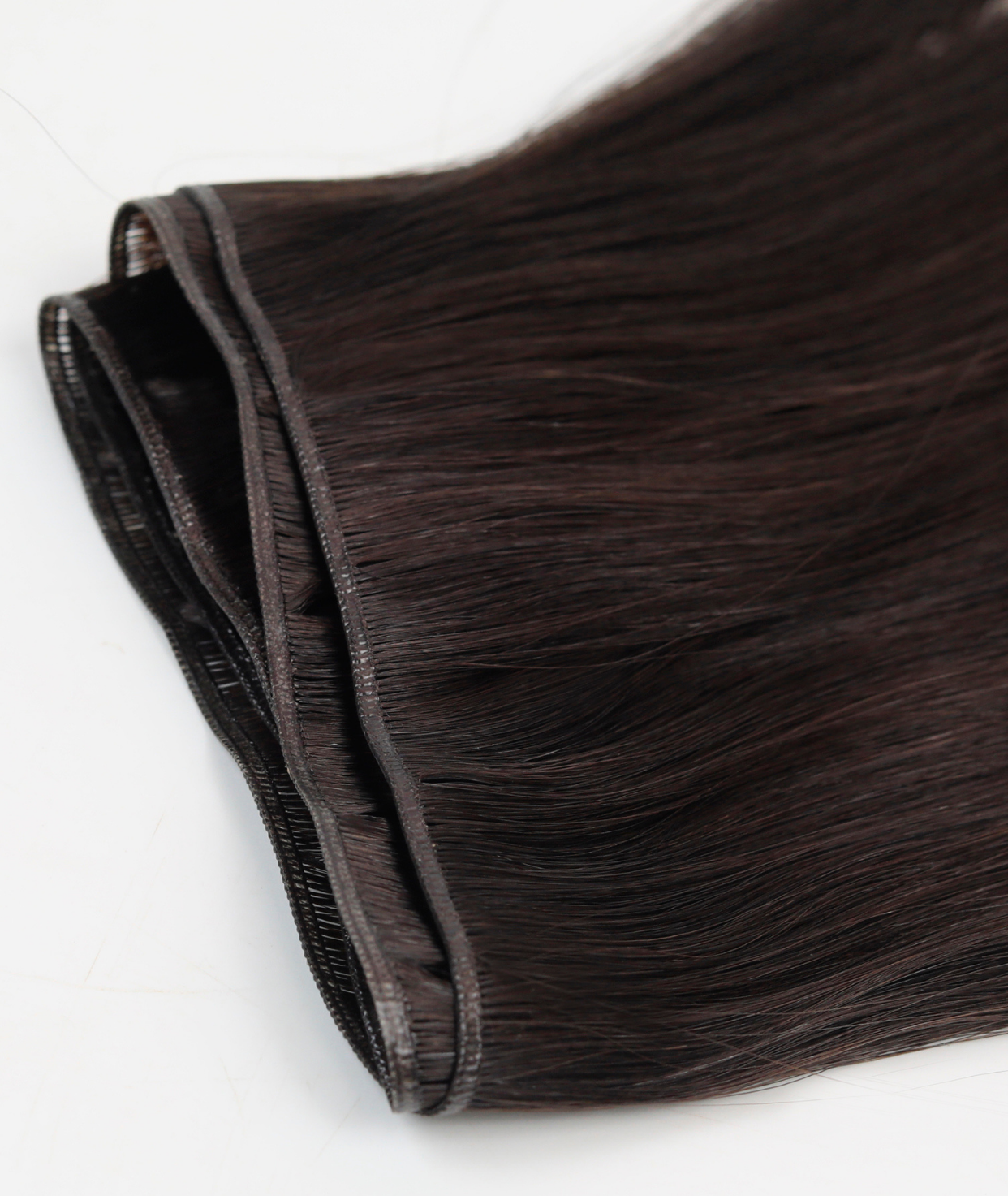 #Dark Brown Balayage Genius Weft Extensions