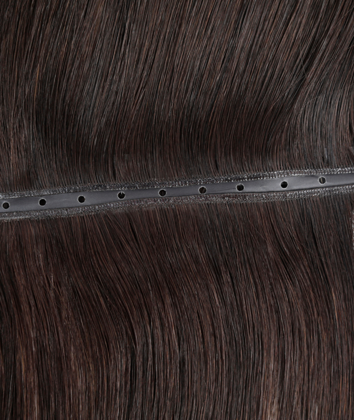 #Dark Brown Balayage Butterfly Genius Weft Extensions