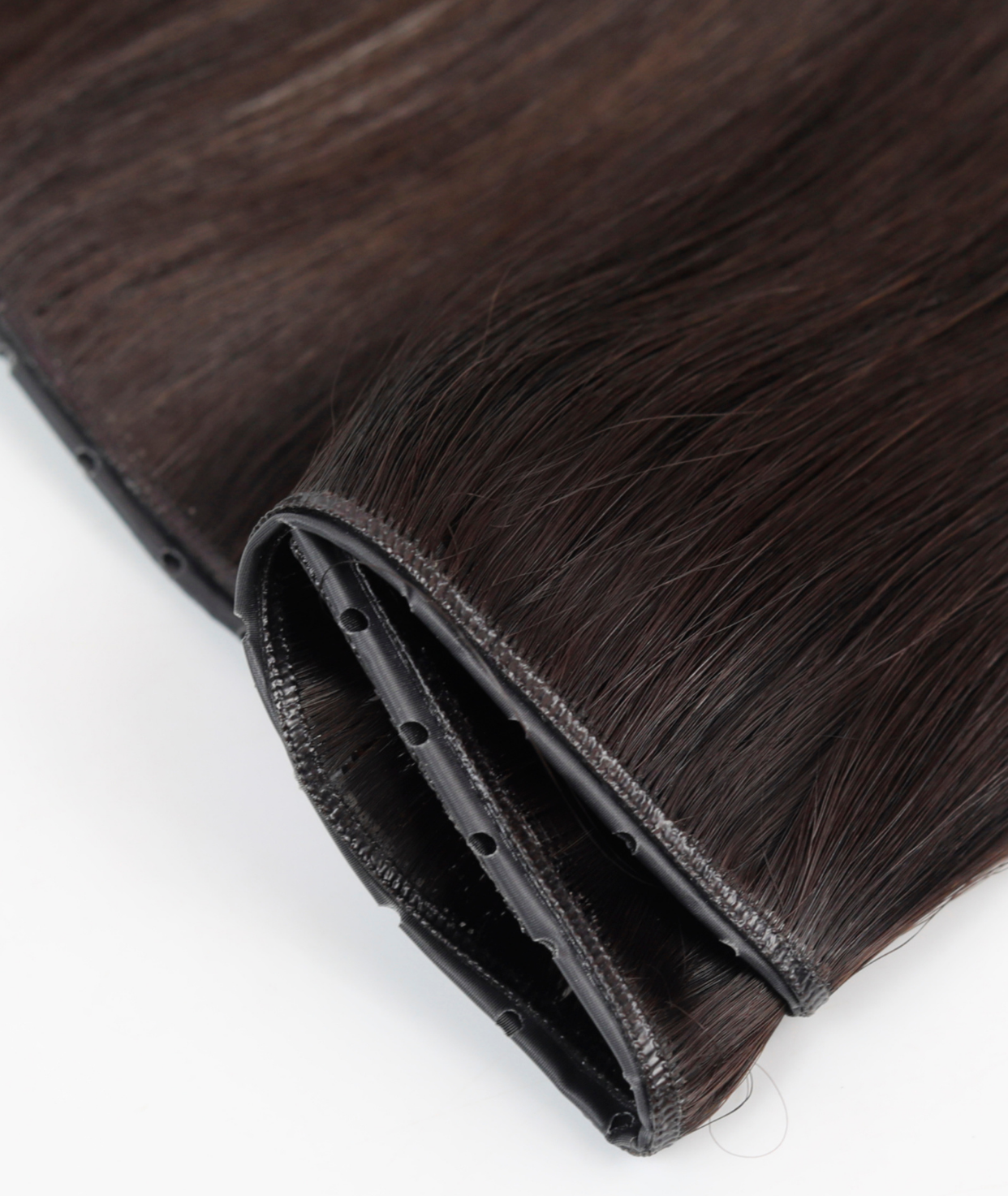 #Dark Brown Balayage Butterfly Genius Weft Extensions