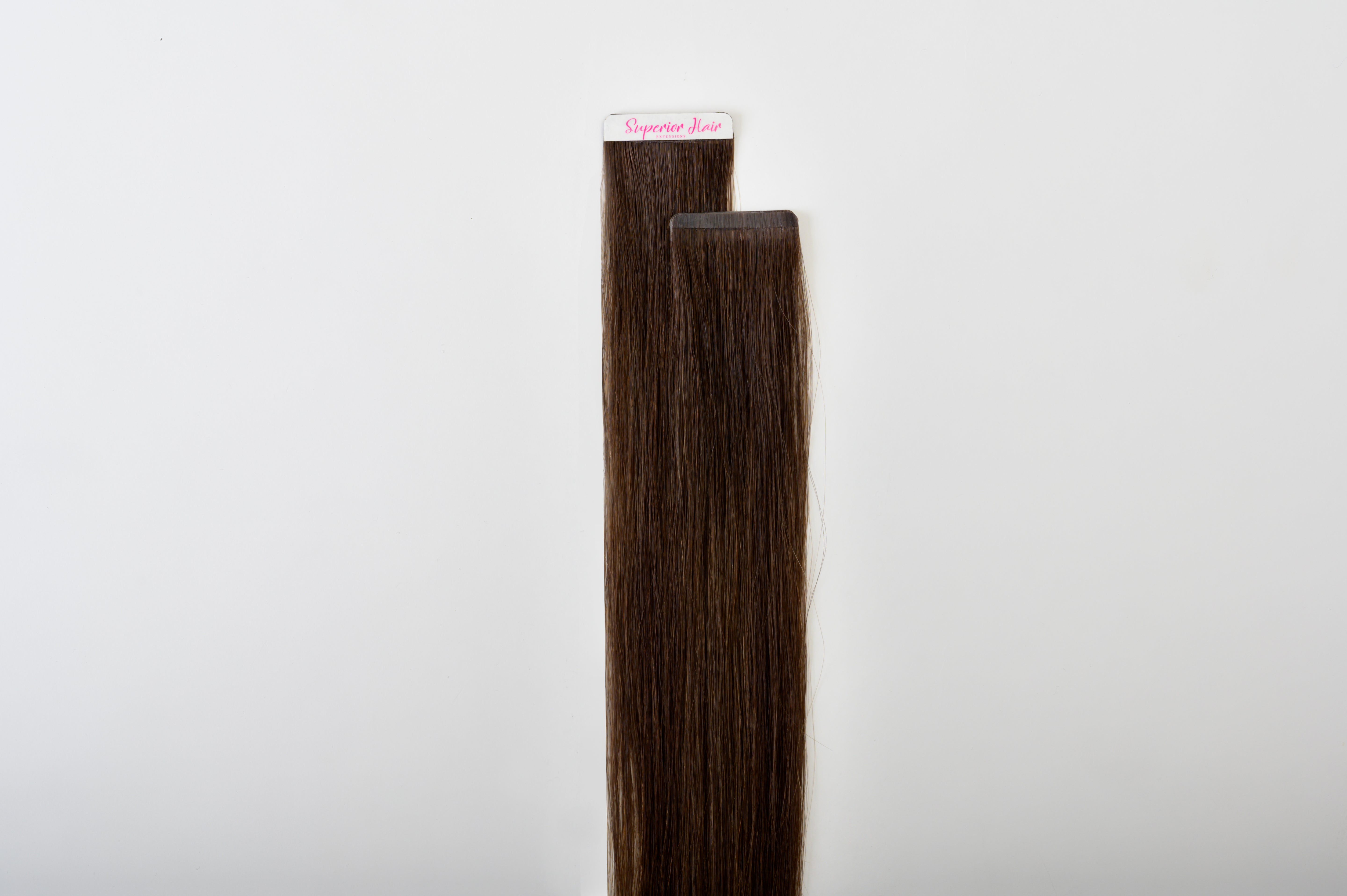 #Dark Brown Balayage Seamless Tape In Extensions