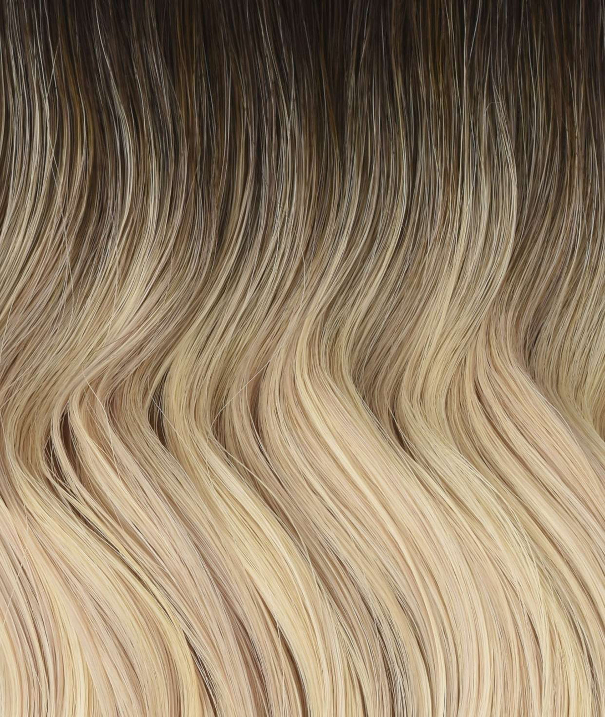 #Iced Coffee Balayage Invisi Butterfly Weft Hair Extensions