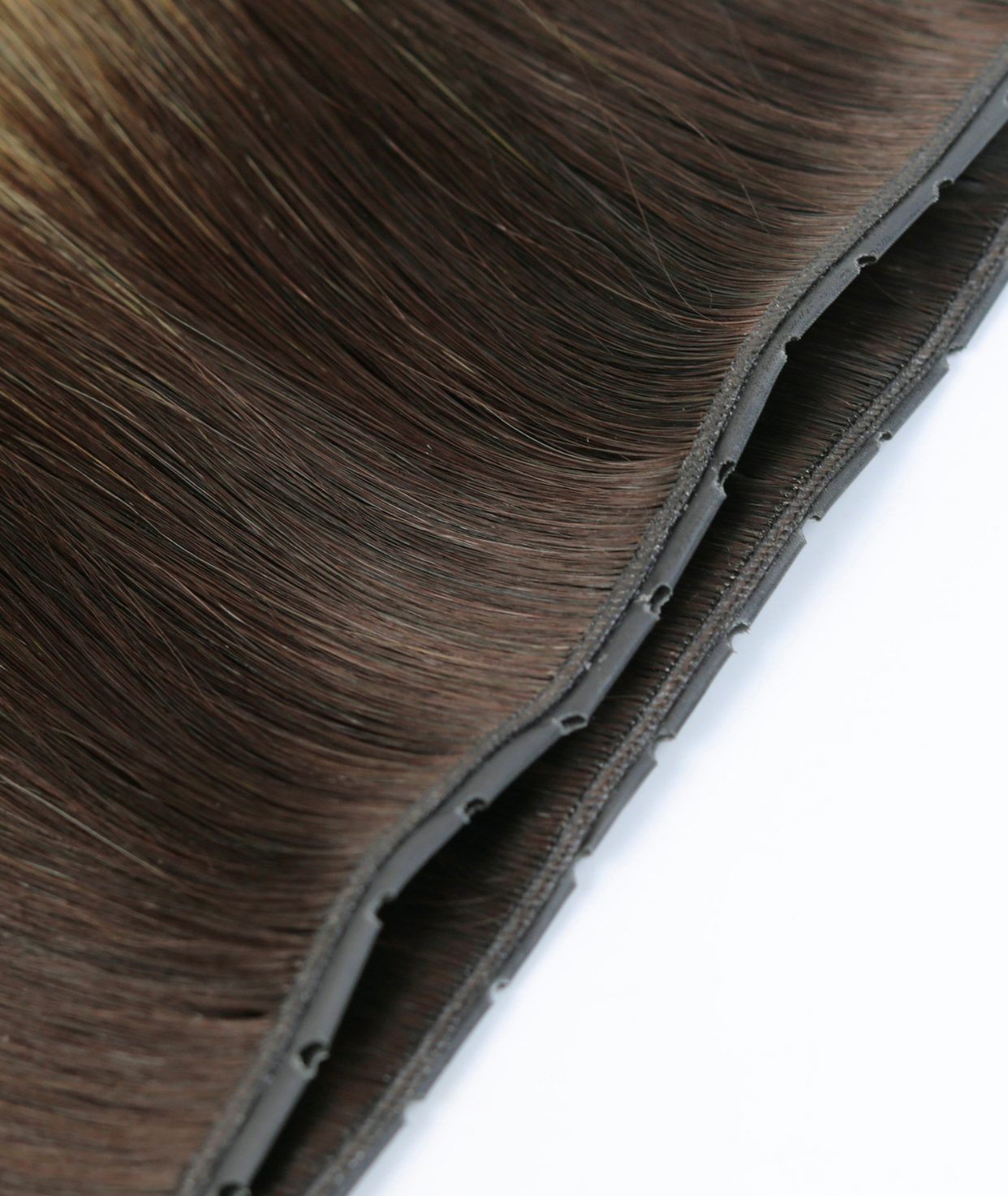 #Iced Coffee Balayage Butterfly Genius Weft Extensions