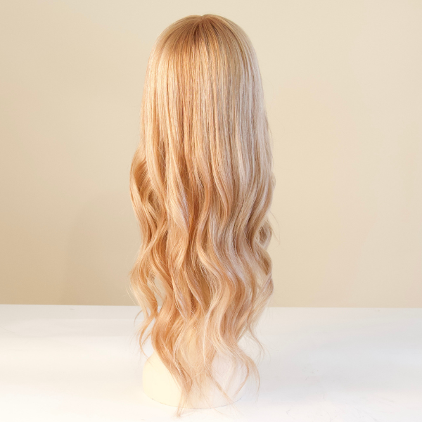 Toffee Cream Balayage Mono Top Human Hair Wig