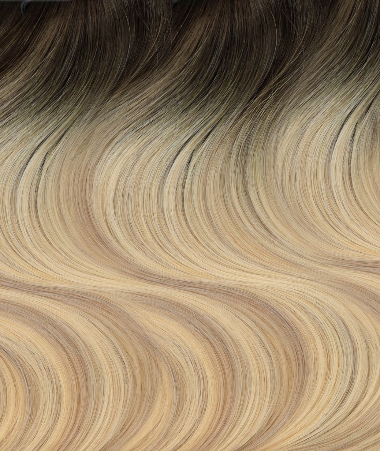 #Iced Coffee Balayage Nano Tip Hair Extensions