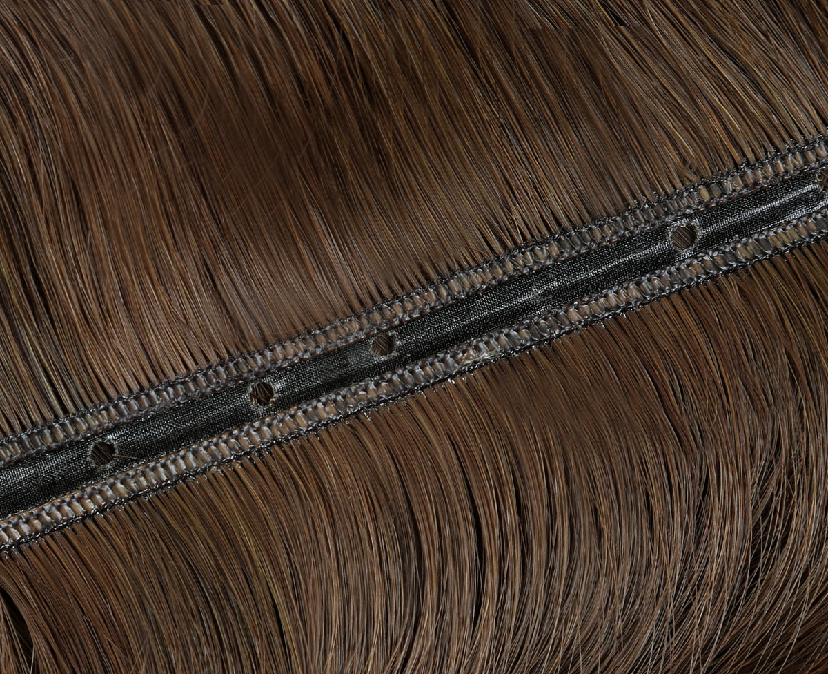 #Chocolate Brown Balayage Butterfly Weft Extensions