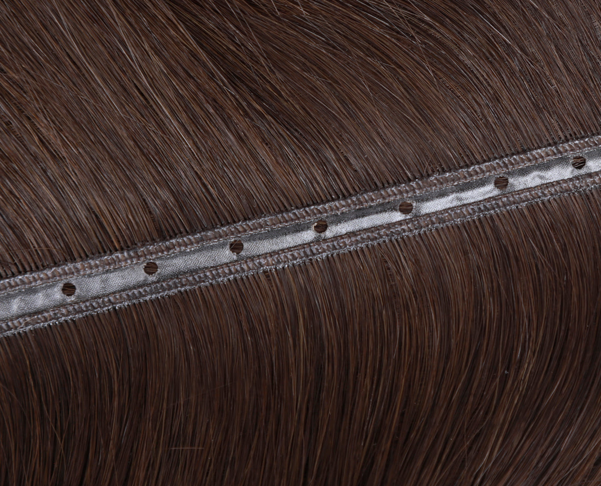 #1BL Darkest Brown Butterfly Weft Extensions
