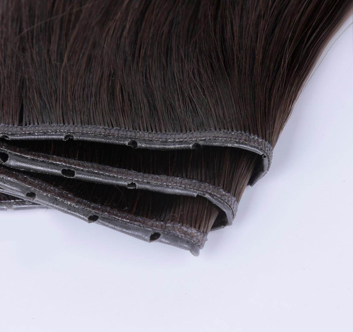 #1BL Darkest Brown Butterfly Weft Extensions