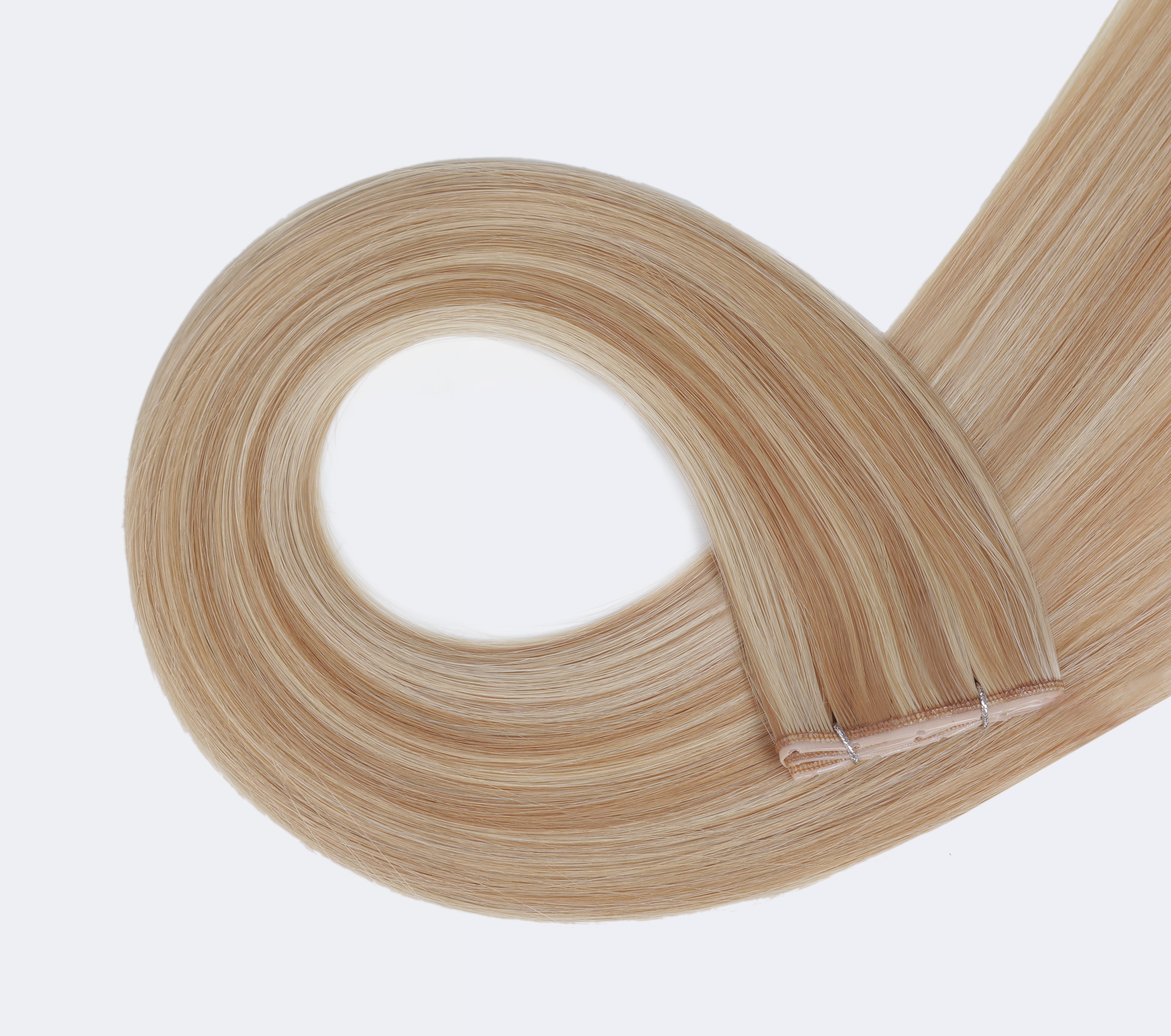 #16/22 Caramel Light Blonde Mix Butterfly Genius Weft Extensions