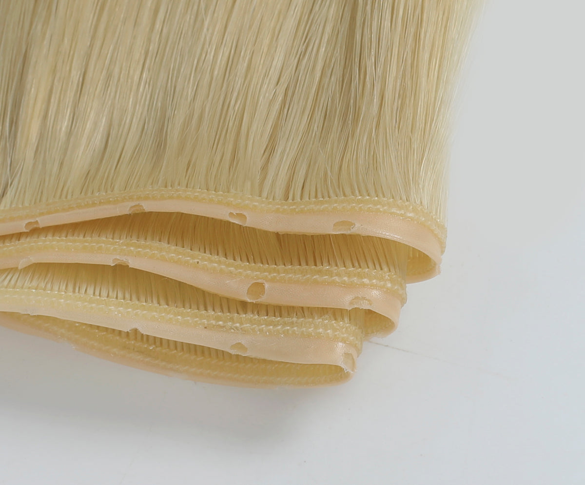 #613 Platinum Blonde Butterfly Weft Extensions
