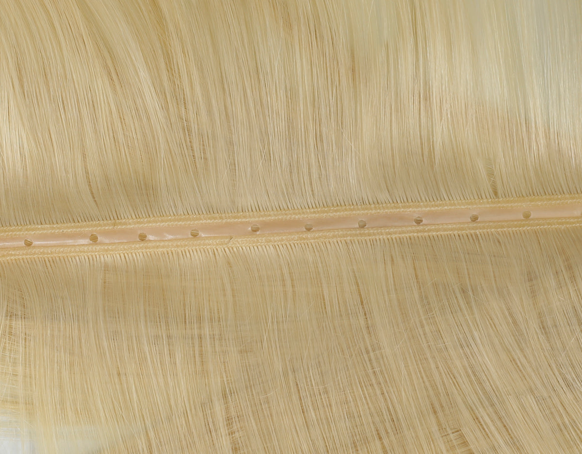 #613 Platinum Blonde Butterfly Weft Extensions