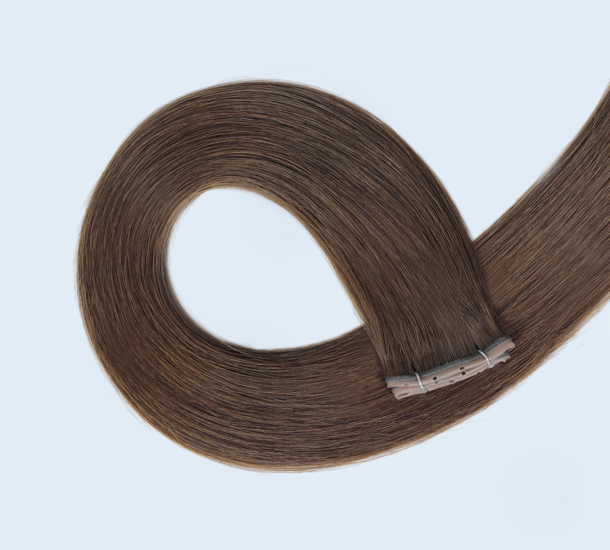 #6 Chestnut Brown Butterfly Weft Extensions