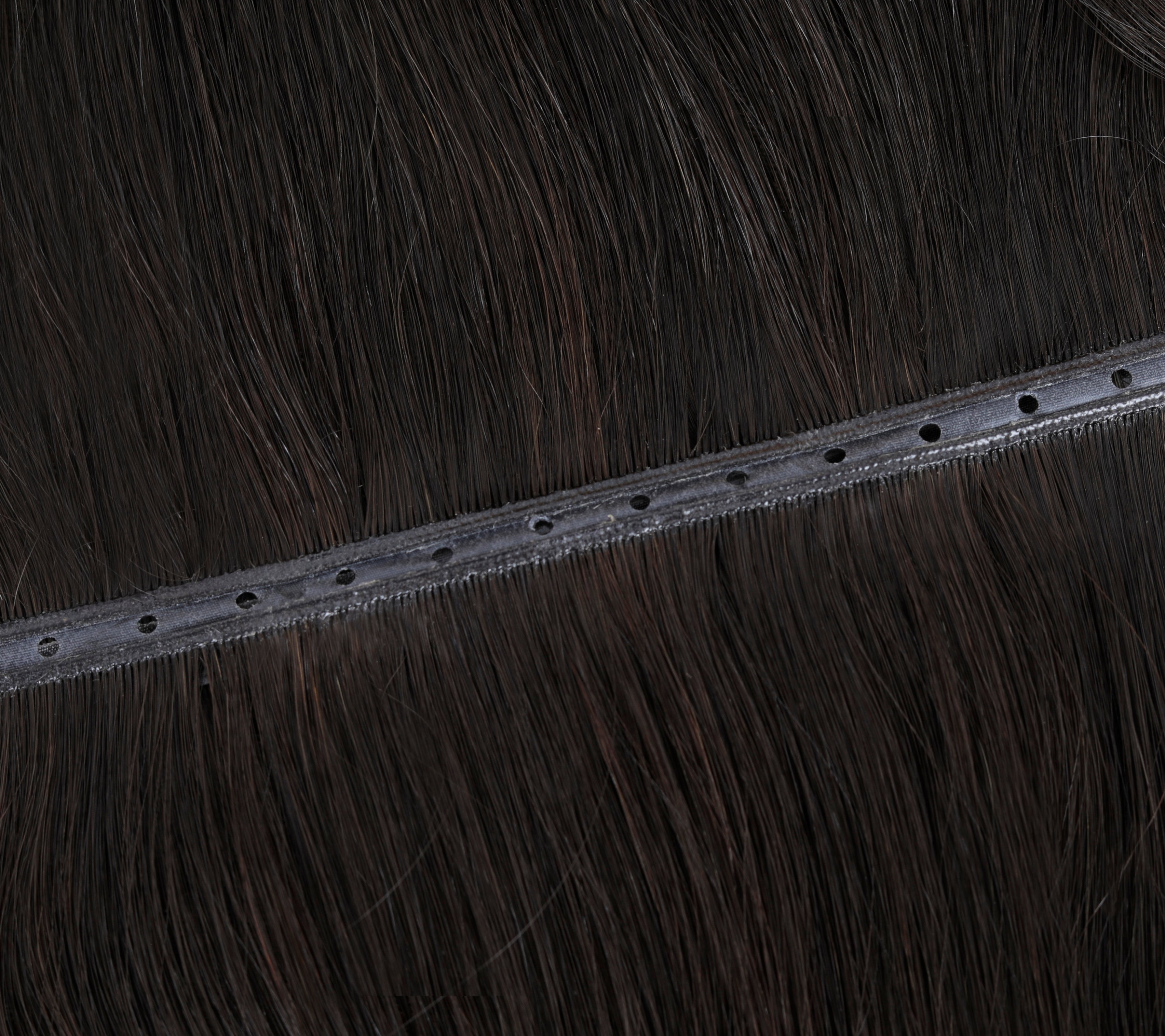 #Dark Ash Brown Balayage Butterfly Genius Weft Extensions