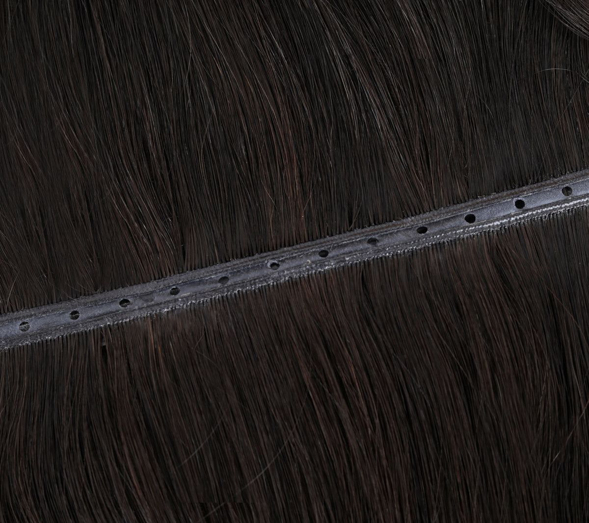 #Dark Ash Brown Balayage Butterfly Weft Extensions