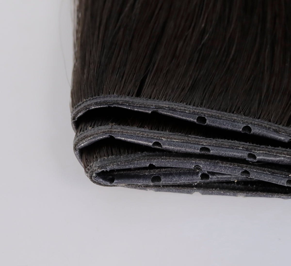 #Dark Ash Brown Balayage Butterfly Weft Extensions