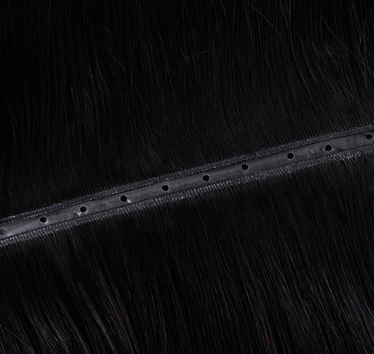#1B Off-Black Butterfly Weft Extensions