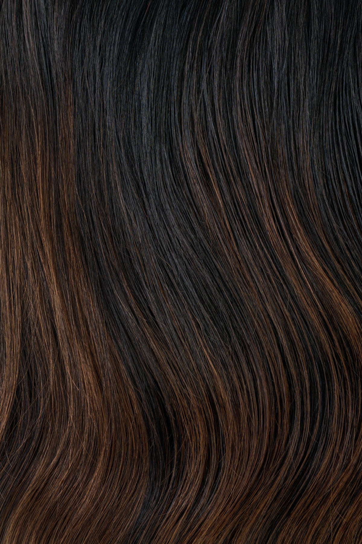 #Off Black Balayage Flat Tip Extensions