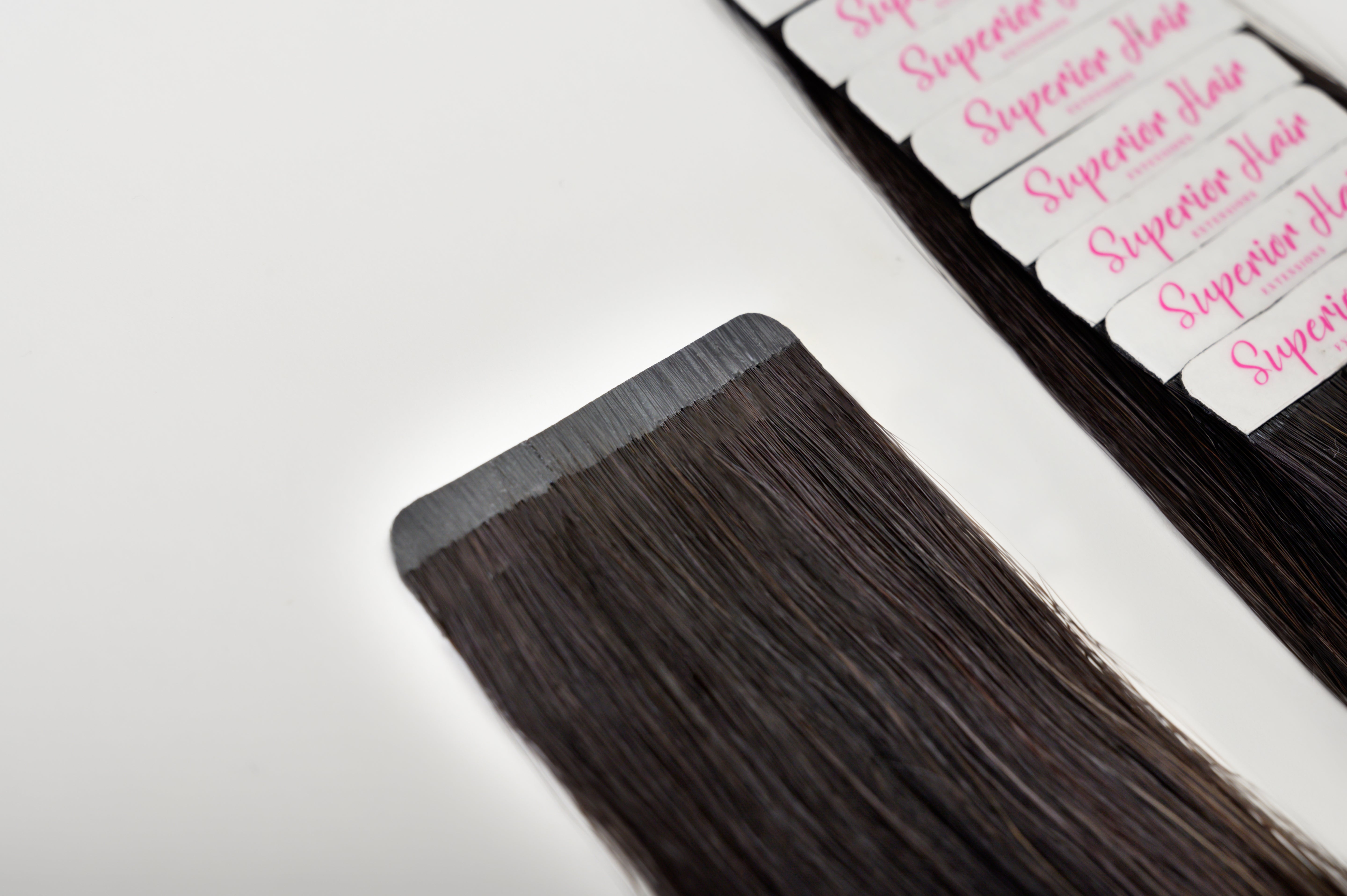 #Off Black Balayage Seamless Tape In Extensions