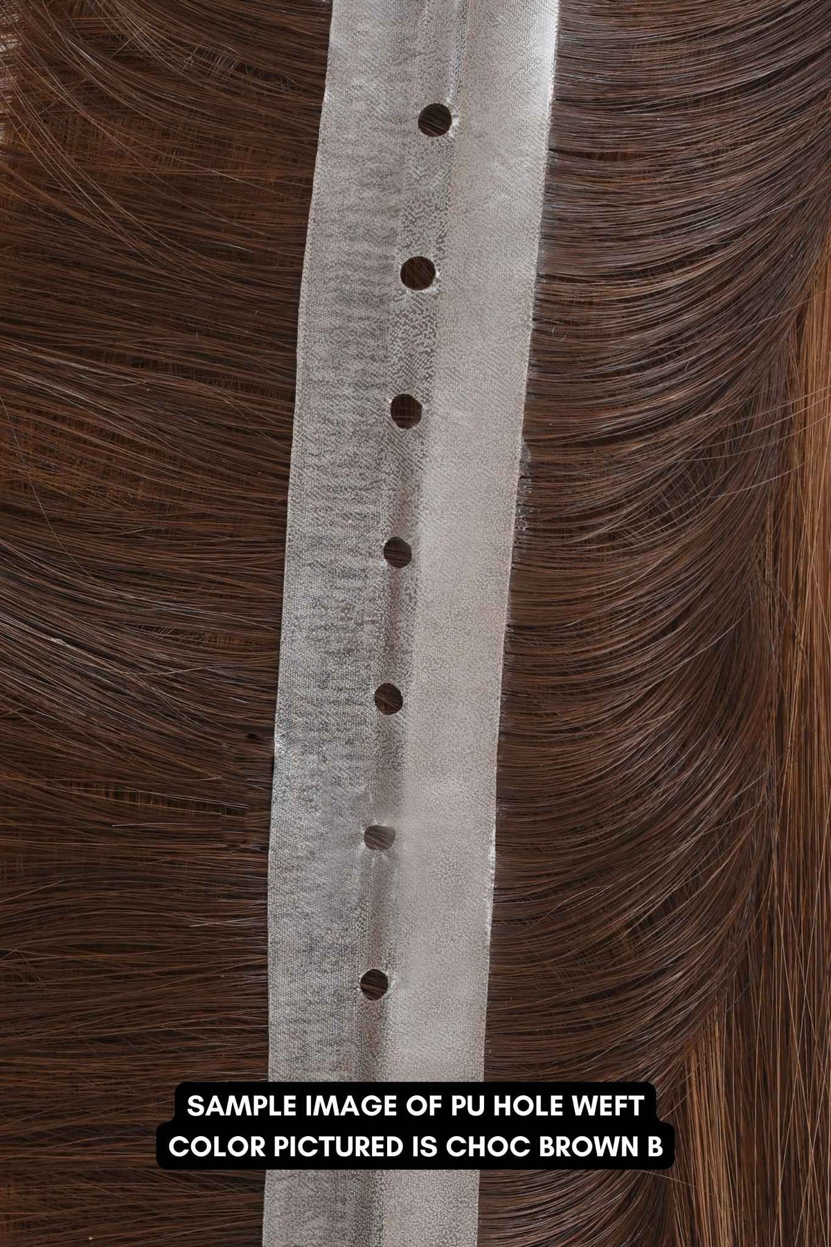 #16 Caramel Dark Blonde Invisible (PU) Hole Weft Extensions