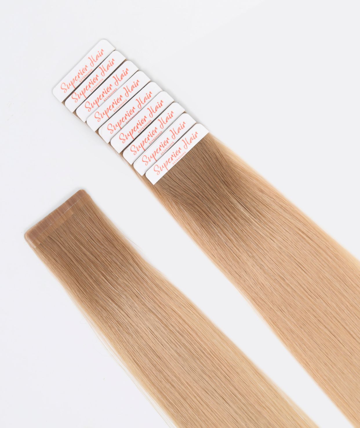 #Rooted Beach Blonde Seamless Tape In Extensions (NEW)
