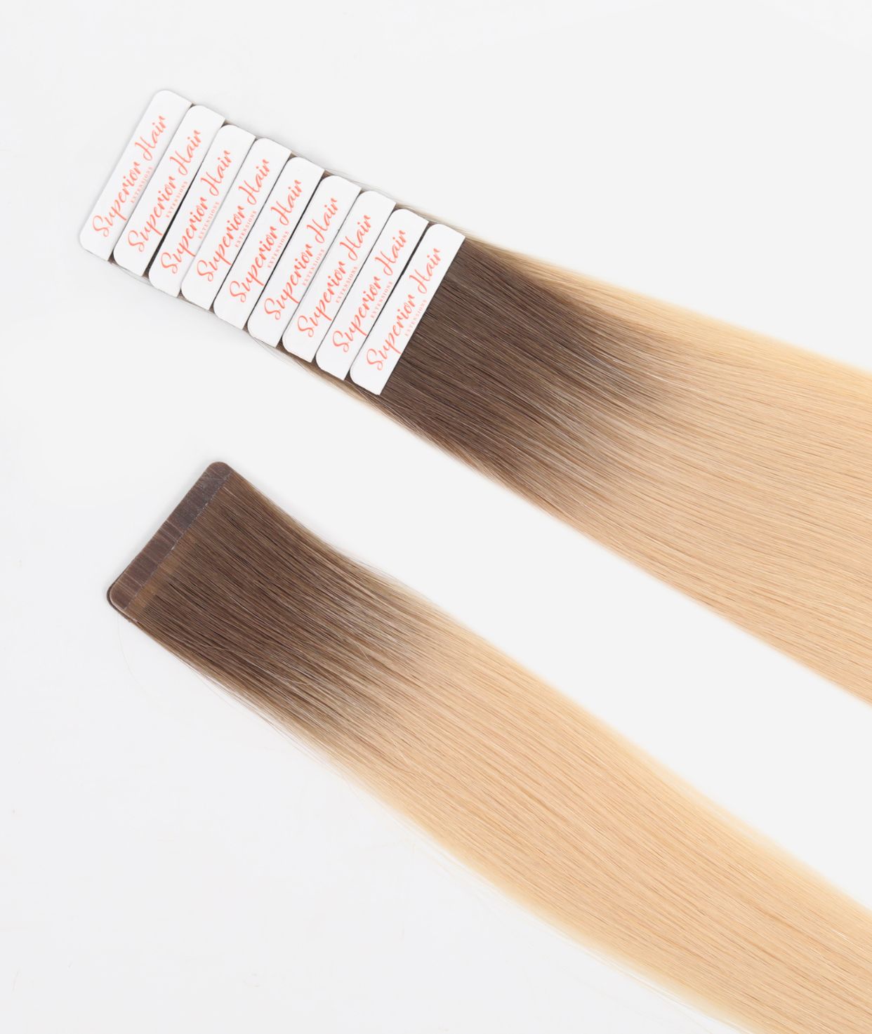 #Rooted Hollywood Blonde Seamless Tape In Extensions (NEW)