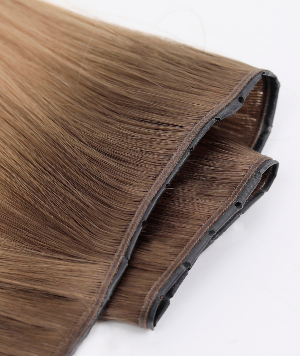 #Rooted Champagne Chestnut Butterfly Genius Weft Extensions(NEW)