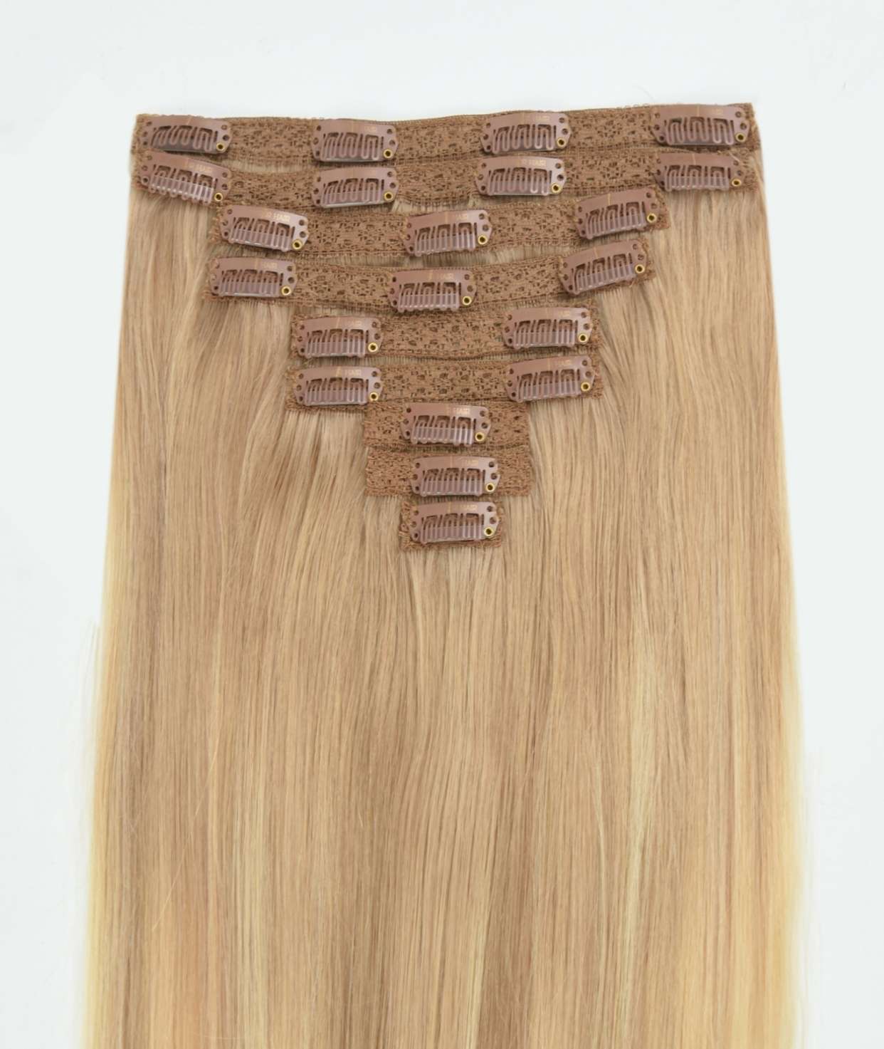 #Sandy Blonde Balayage Classic Clip In Hair Extensions 9pcs