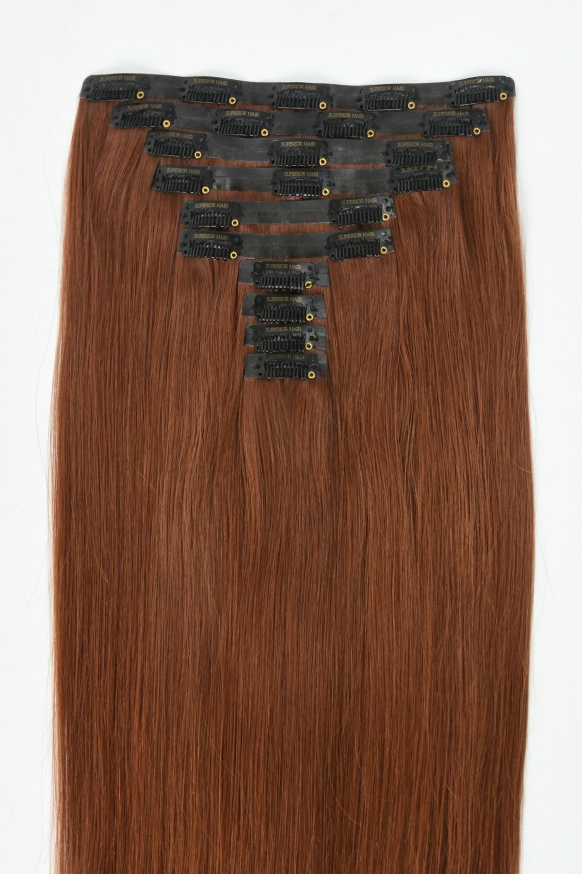 #33 Auburn Seamless Clip In Hair Extensions