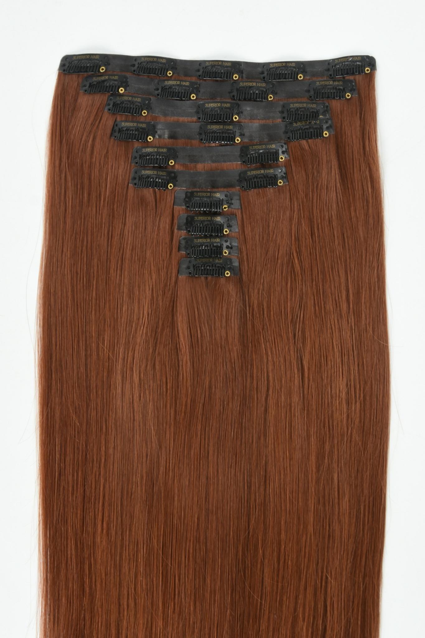 #33 Auburn Seamless Clip In Hair Extensions