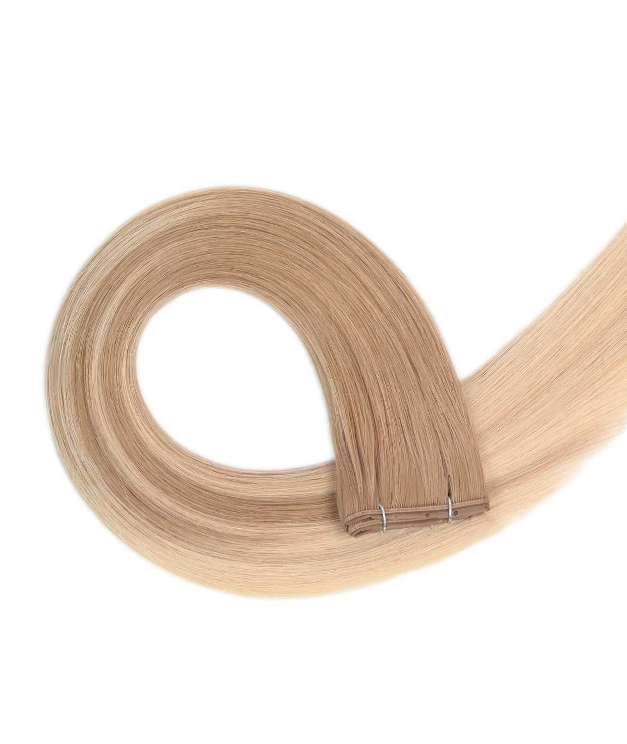 #Sandy Blonde Balayage Butterfly Genius Weft Extensions