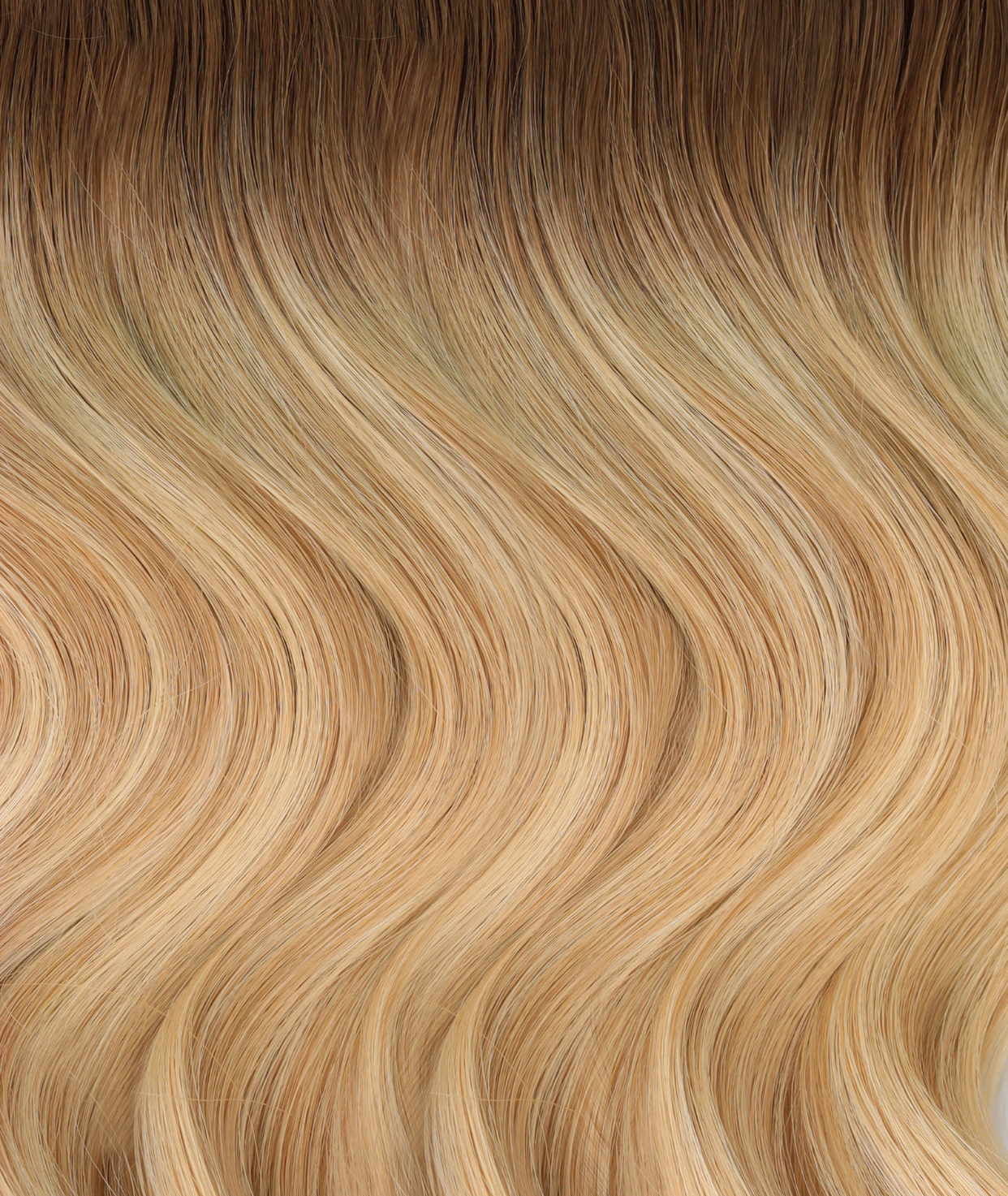 #Toffee Cream Balayage Butterfly Weft Extensions