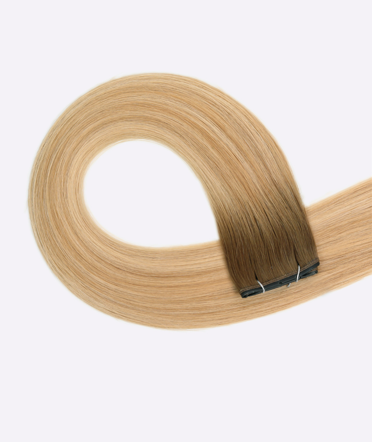 #Toffee Cream Balayage Butterfly Weft Extensions