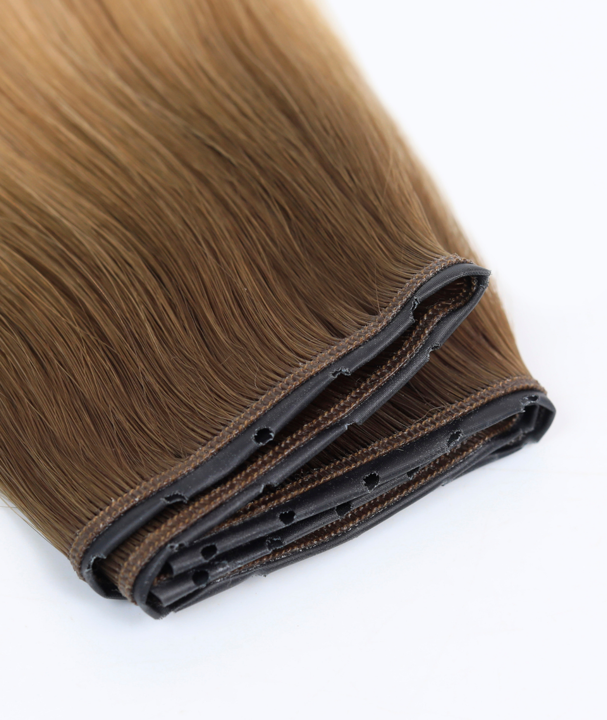 #Toffee Cream Balayage Butterfly Weft Extensions