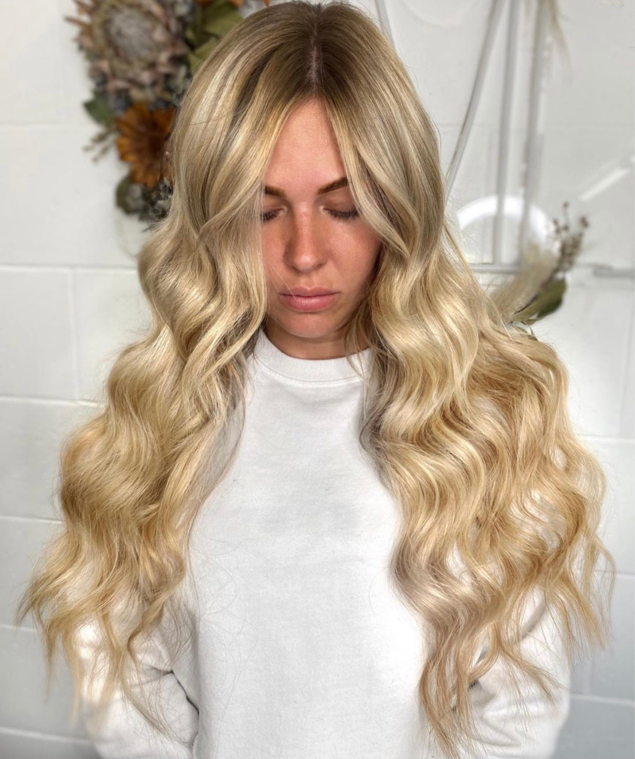 #Toffee Cream Balayage Seamless Tape In Extensions