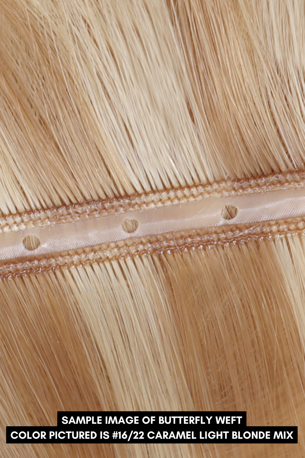 #18 Dark Ash Blonde Butterfly Weft Extensions