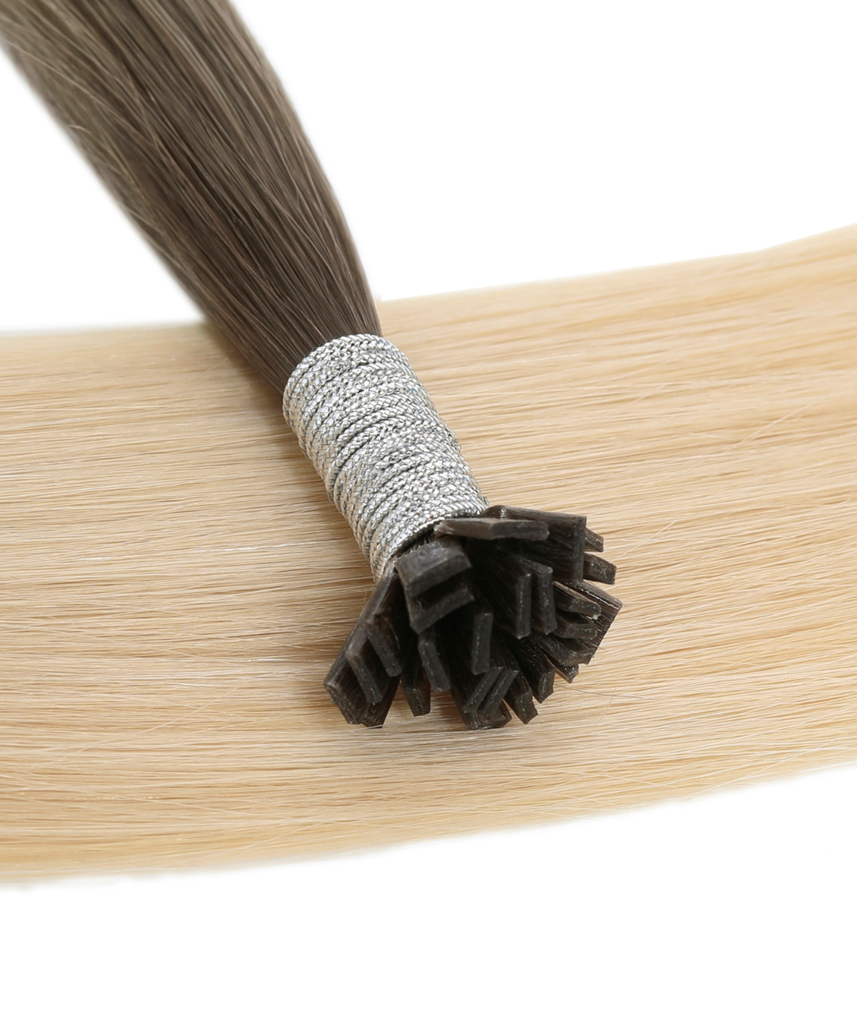 #Arctic Blonde Balayage Flat Tip Hair Extensions